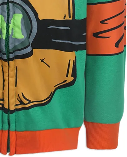 Miniatura 6 de Nickelodeon Teenage Mutant Ninja Turtles Michelangelo - Sudadera con capucha para niños grandes