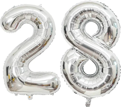 Miniatura 14 de Globo grande de 40 pulgadas con letras del número 6, letras del alfabeto, Mylar de aluminio, globos de helio con números grandes para cumpleaños