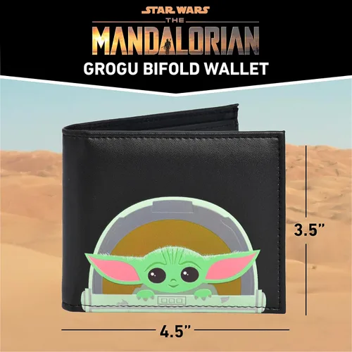Miniatura 5 de Concept One Star Wars Grogu Wallet The Mandalorian The Child Slim Bifold Wallet with Decorative Tin Case