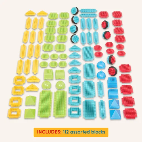 Miniatura 4 de Battat Bloques de cerdas - Bloques de construcción entrelazados STEM - Juego de 36 piezas - Juguetes de desarrollo para niños pequeños y niños
