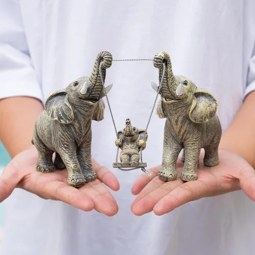 Miniatura 3 de Estatua de elefante para decoración del hogar. Regalos de elefante para mujeres, mamá. Decoración de elefante para sala de estar, oficina