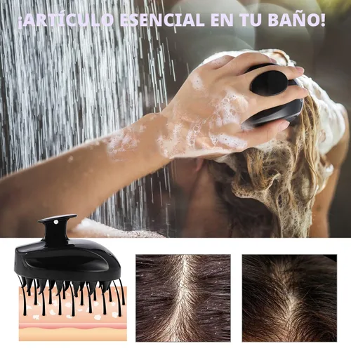 Miniatura 3 de Sosoon Masajeador de Cuero Cabelludo Cepillo de Champú, Cepillo Exfoliante del Cuero Cabelludo Cepillo de Cabello para la Ducha Masajeador de Cabeza