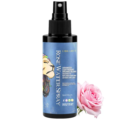 Miniatura 9 de Lion Locs - Spray de agua de rosas para rastas y rastas - Acondicionador vegano orgánico con aloe, aceites, vitaminas y glicerina