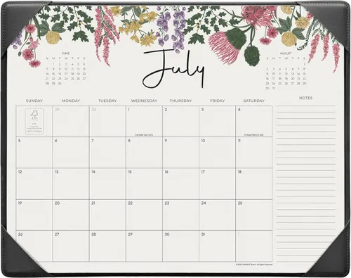 Miniatura 8 de Cabbrix Calendario de escritorio 2026 con alfombrilla de escritorio, calendario de escritorio de 15 x 12 pulgadas, de enero de 2026 a junio de 2027