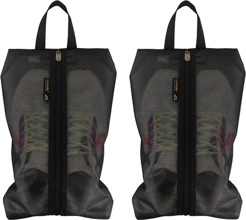 Luvsusu Bolsas de zapatos esenciales de viaje, resistentes al agua, para hombres y mujeres, organizador portátil de almacenamiento de zapatos con