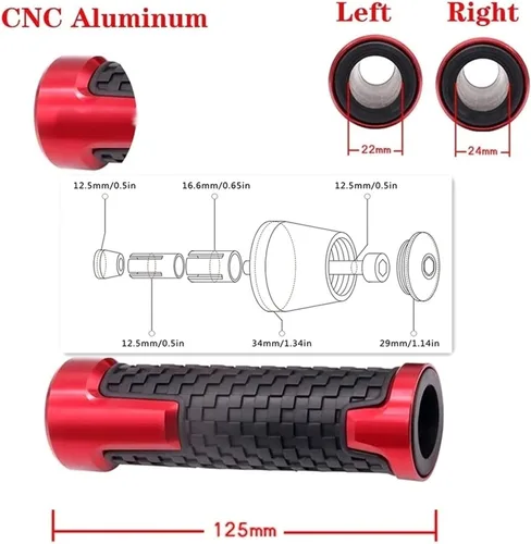 Miniatura 8 de DOUKI Para Yamaha XT660R 2004-2016 Palancas de embrague de freno de motocicleta Agarraderas Agarres Extremos Ajustable Plegable CNC Accesorios con 7
