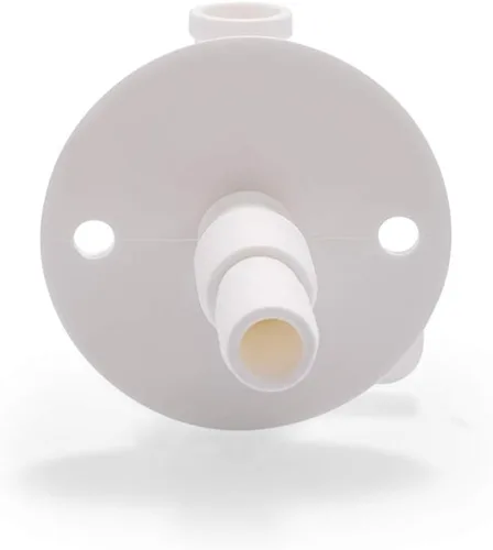 Miniatura 3 de Camco 22223 Válvula de drenaje - 3/8" o 1/2" doble púa con brida, color blanco (paquete de 6)