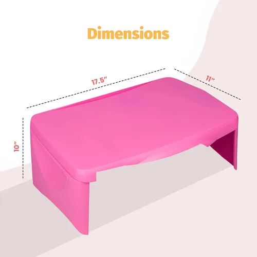 Miniatura 3 de Aerolife Mesa Plegable para Regazo - Mesa Plegable para Trabajo, Estudio, Juegos, Artes, Manualidades, Escuela - Bandeja Colapsible para Laptop