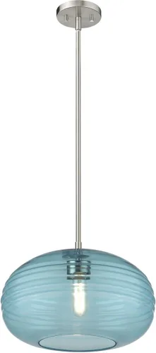 Miniatura 4 de Z-Lite 1 Colgante de Luz 487P14-BN, Níquel, 14" Redondo
