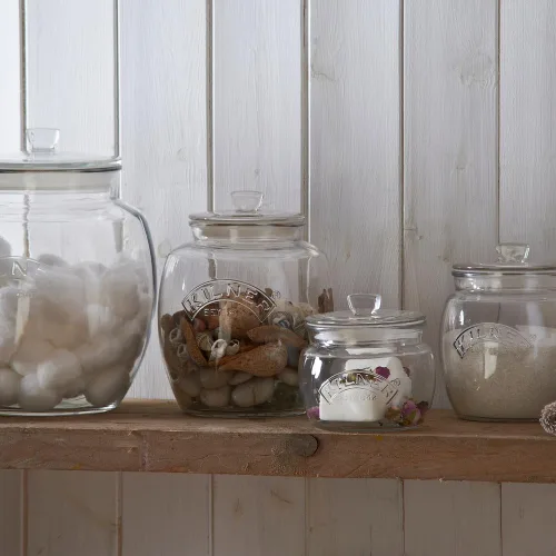 Miniatura 7 de Kilner Glassware - Tarro de almacenamiento universal duradero multiusos con tapa hermética, 28-3/4 onzas líquidas, 1 EA, transparente