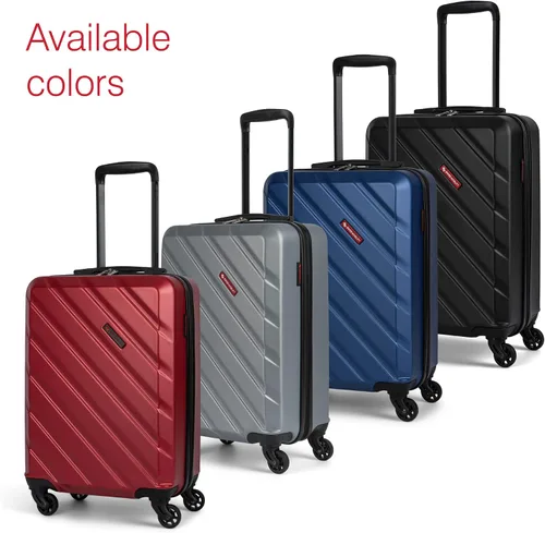 Miniatura 8 de SWISS MOBILITY AHB Collection - Equipaje giratorio de carcasa rígida para aviones, maleta expandible con ruedas giratorias de 360 grados, mango