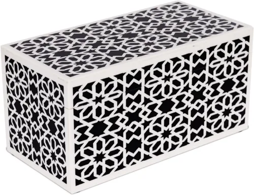 Miniatura 154 de Handicrafts Home Caja de recuerdo decorativa de 8 x 5 – Pequeña caja organizadora con tapa, almacenamiento decorativo Boho, caja de memoria retro