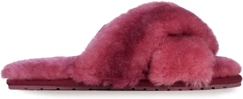 Miniatura 2 de EMU Australia Mayberry Ombre - Pantuflas de piel de oveja para mujer, talla 8, Merlot