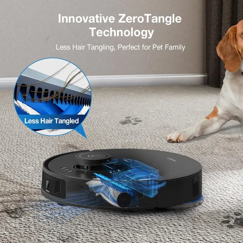Miniatura 5 de ECOVACS DEEBOT T30S AI Robot Aspirador y Fregona, 11000Pa, Mopa TruEdge Adaptativa de Bordes, Tecnología ZeroTangle, Evitáción de Obstáculos AI