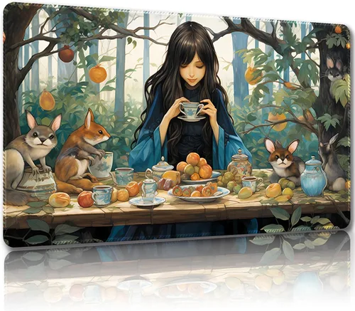 Miniatura 8 de MTG - Tapete de juego con bolsas de almacenamiento gratis, tapete de juego MTG de 24 x 14 pulgadas, TCG y tapete de juego de mesa para tarjetas