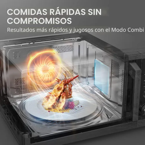 Miniatura 5 de TOSHIBA Combo de freidora de aire para horno de microondas y encimera, inversor, convección, asado, combo rápido, descongelación uniforme, sensor