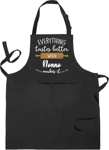 Miniatura 16 de Delantal para abuelo, regalos para abuelos, regalos para abuelos de nietos, delantales de cocina para hombres