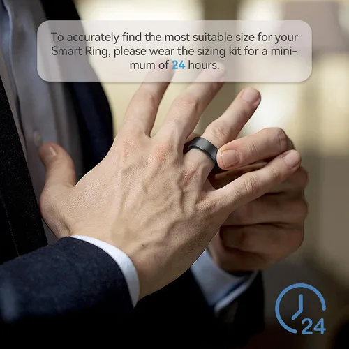Miniatura 14 de RingConn - Gen 2, anillo inteligente con monitoreo de apnea del sueño, sin suscripción, batería de 12 días, seguimiento de salud, compatible
