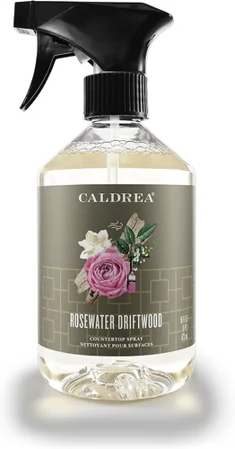 Miniatura 12 de Caldrea Limpiador en aerosol para encimeras multisuperficie, fabricado con extracto de proteína vegetal, aroma Neroli de sal marina, 16 onzas
