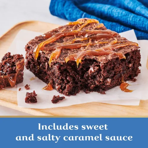 Miniatura 4 de Ghirardelli Mezcla de brownie prémium de caramelo salado, incluye salsa de caramelo salado, cajas de 16 onzas (paquete de 12)
