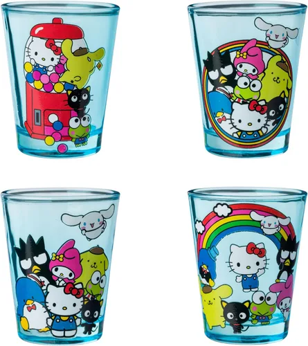 Miniatura 23 de Silver Buffalo Disney Princess con Blancanieves, Cenicienta, Ariel y Belle, paquete de 4 mini vasos, 1.5 onzas Disney Princesas Retrato