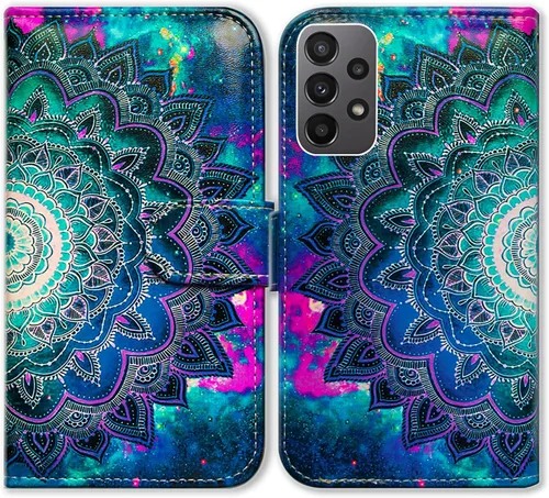 Miniatura 18 de Bcov Funda para Galaxy A23 5G, diseño de pájaro negro y verde con tapa para teléfono con ranura para tarjeta y soporte para Samsung Galaxy A23 5G