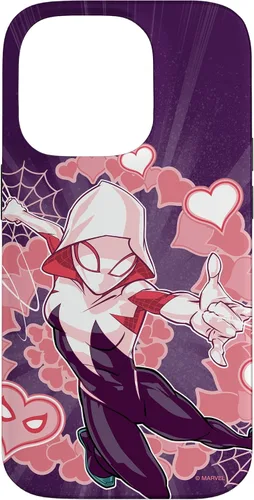 Miniatura 17 de Marvel Spider-Man Into The Spider-Verse Gwen Stacy Hearts - Carcasa para iPhone 17