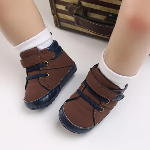 Miniatura 4 de SOFMUO Zapatos deportivos para bebés, niños y niñas, de piel sintética, antideslizantes, suela de goma suave, botines de vestir para niños pequeños