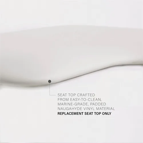 Miniatura 3 de Seachrome Asiento de ducha de repuesto en forma de L, 32 x 15 pulgadas, zurdo, blanco