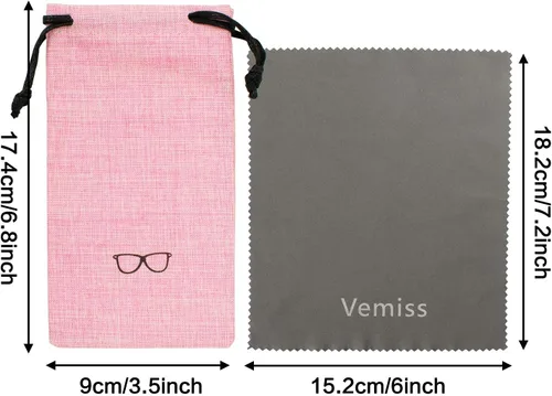 Miniatura 6 de Vemiss - Funda rígida para lentes de sol (lino)
