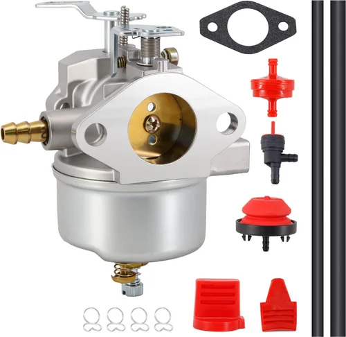 640052 Carburador compatible con Tecumseh 632334A 632334 632370A 640349 640054 640058 8Hp 9Hp 10Hp 5Hp Hmsk80 Hmsk100 Hm80 Hm100 Motores Craftsman