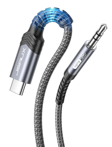 Miniatura 11 de JSAUX - Cable USB C a conector de audio auxiliar de 3,5 mm para iPhone 17 Pro Max/Air [1 m], cable tipo C a auriculares de 3,5 mm para coche estéreo