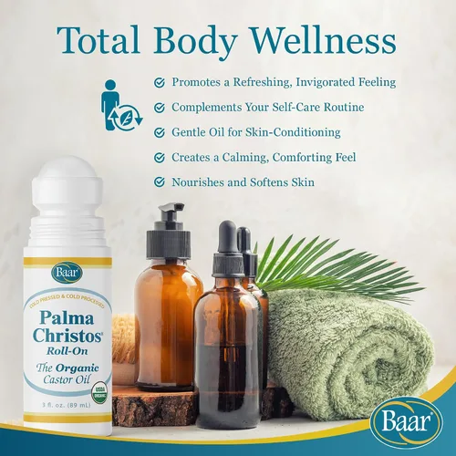 Miniatura 7 de Palma Christos Roll-On, aceite de ricino orgánico 3 oz