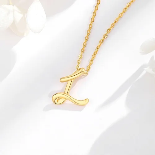 Miniatura 72 de EUDORA Collares de plata esterlina con inicial para mujer, regalos clásicos de 26 letras sin cuello para niñas, hermana, madre hija, cadena de 18