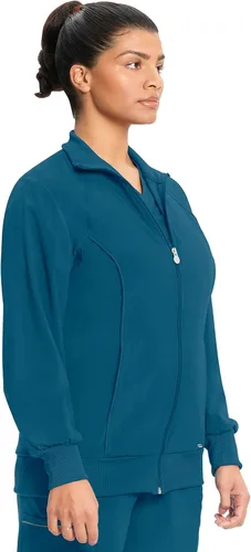 Miniatura 59 de Infinity by Cherokee 2391A - Chaquetas médicas con cremallera frontal para mujer, tela elástica en 4 direcciones