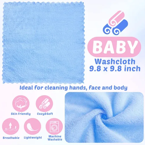 Miniatura 3 de Buryeah Juego de 5 toallas de baño para bebé y 15 paños para bebé, toallas con capucha para recién nacidos, bebés y niños pequeños, toallas suaves
