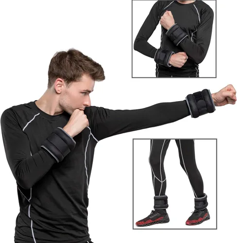 Miniatura 5 de Pesas de tobillo/muñeca, pesas pequeñas para mujeres y niños, equipo de ejercicio con correas ajustables para fitness, gimnasio, baile, caminar