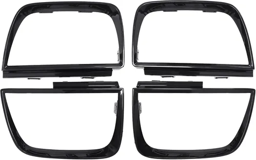 NewYall Cubierta de bisel de luz trasera de repuesto negra para Chevrolet Camaro 2010-2013 92199773 92199774 92212647 92212648 GM2803101 GM2804106