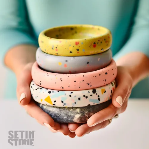 Miniatura 7 de unicone art SETINSTONE Pigmentos de color líquidos de alta calidad a base de agua no tóxicos, ecológicos para moldeo y fundición de minerales, yeso