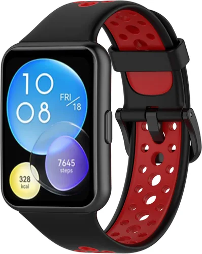 Miniatura 3 de Lijinlan Paquete de 4 correas compatibles con Huawei Watch Fit 2 activas/clásicas/elegantes, correa deportiva de repuesto de silicona suave Paquete 2