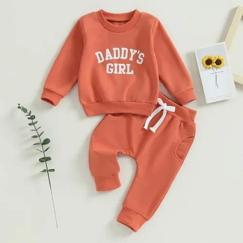 Miniatura 51 de Conjunto de sudadera con estampado para bebé y niña, sudadera larga para otoño e invierno