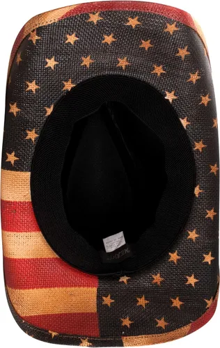 Miniatura 5 de GrinderPUNCH sombrero de vaquero clásico con la bandera americana