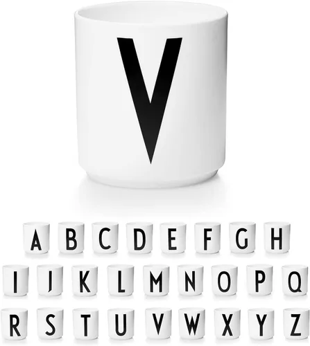 Miniatura 11 de Design Letters Tazas de café de porcelana (A-Z), taza con monograma, regalos del día del padre para papá, regalos para papá, taza de café