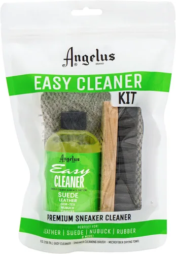 Miniatura 4 de Kit limpiador de zapatos Angelus, 8.6 Oz, cepillo, toalla - Limpiador de zapatos profesional para tenis, piel, nobuk, ante - Seguro para todos