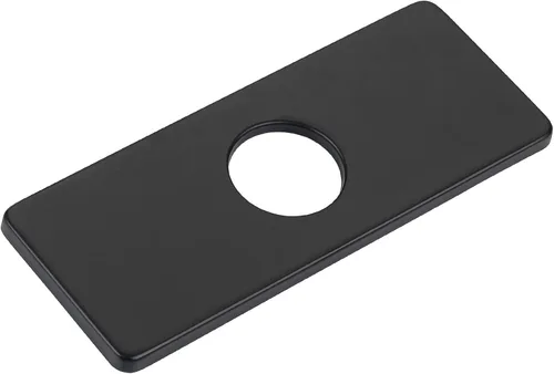 Miniatura 7 de KAIYING Placa de cubierta de orificio de 6 pulgadas para fregadero de tocador de baño, placa de escudo de grifo de baño 3 a 1, rectangular, acero