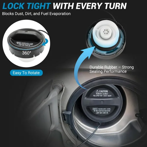 Miniatura 2 de Tapa de combustible, tapa de gasolina reemplaza 77300-53010 Compatible con 2000-2006 Toyota, 2004-2006 Scion, 2001-2006 Lexus, 2001-2005 GS300 GS430