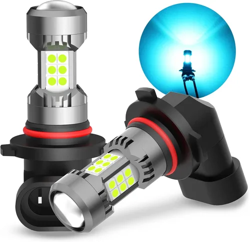 Miniatura 20 de Phinlion Bombillas LED antiniebla H10, 3200 lúmenes color azul hielo, súper brillantes PY20D 9145, focos antiniebla de repuesto para coches