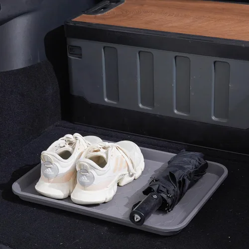 Miniatura 4 de Bandeja de botas para entrada en interiores, bandeja resistente para zapatos, 2 paquetes, 16.7 x 12.8 pulgadas, bandejas impermeables para zapatos