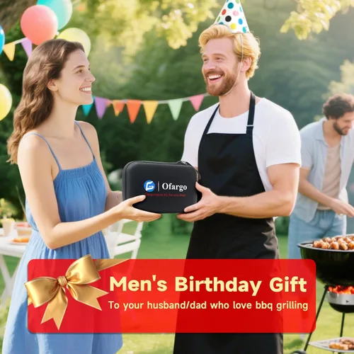 Miniatura 4 de Ofargo Jeringa Inyectora de Carne de Acero Inoxidable con 4 Agujas de Marinado y Estuche de Viaje para Parrilla Ahumadora de BBQ, regalos
