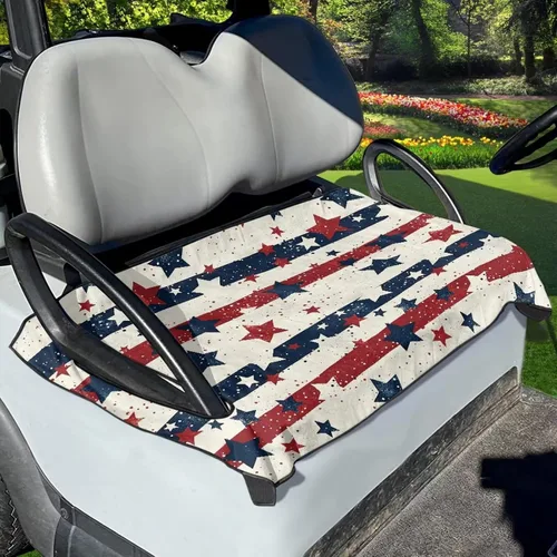 Miniatura 36 de Yewattles Funda de Asiento de Carrito de Golf Portátil Toalla de Asiento Club Car Ajuste Universal Carrito de Golf de 2 Asientos
